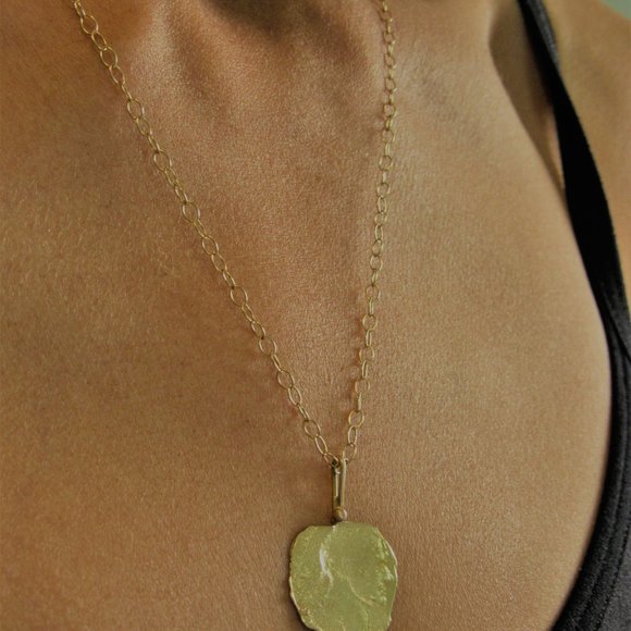 Gold necklace. "Washington Quarter" necklace. - Picture 7 of 11